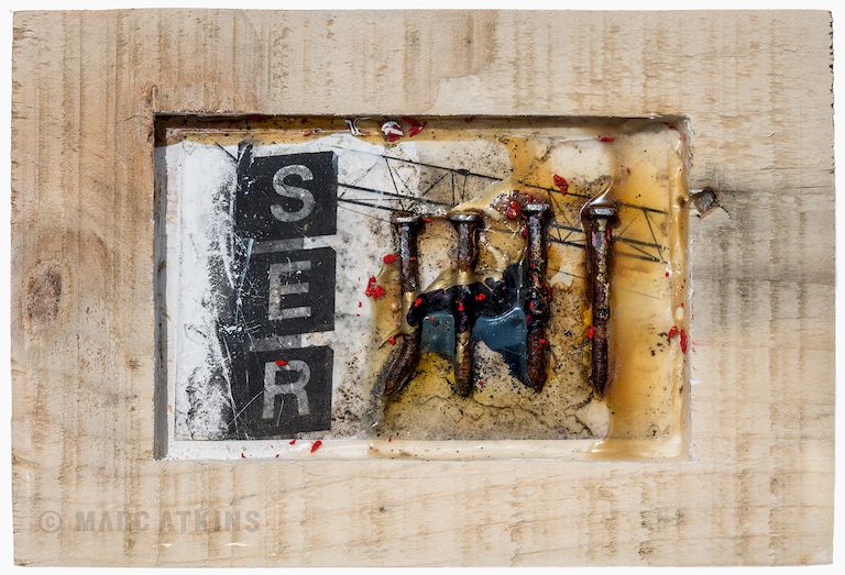 Topograph 717 by Marc Atkins, sculpture photograph, front view